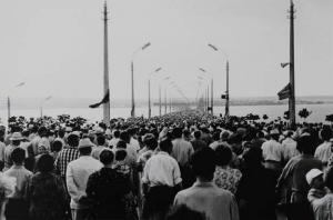 Открытие Варваровского моста в г. Николаеве. 18 июля 1964 года.