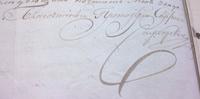 Подпись Сафрония Самборского