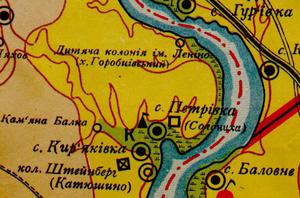 Карта 1930-х годов