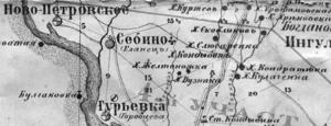 Карта Херсонской губернии 1881 года