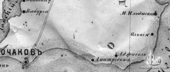 Ильинское на карте 1825 года