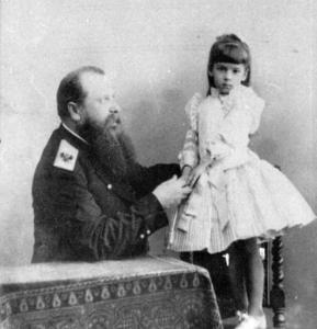 Адмирал С.О. Макаров с дочерью