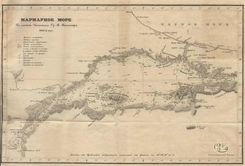 Карта Мраморного моря М. Манганари